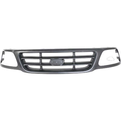 Replacement Grille Assembly Plastic Painted Gray Grille, 1-year unlimited-mileage warranty REPF070182