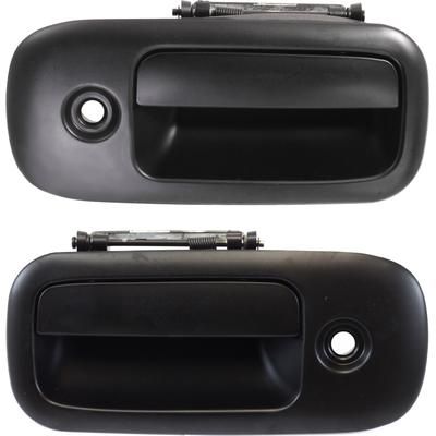 Replacement Exterior Door Handle Smooth Black, Front, Driver & Passenger Side, 1-year unlimited-mileage warranty SET-REPC462361