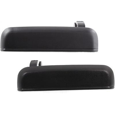 Replacement Exterior Door Handle Textured Black, Rear, Driver & Passenger Side, 1-year unlimited-mileage warranty SET-T491303