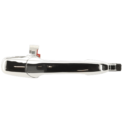 Replacement Exterior Door Handle Chrome, Rear, Driver Side, 1-year unlimited-mileage warranty REPM491384