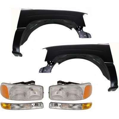 Replacement Fender Steel Primed, Front, Driver & Passenger Side, 1-year unlimited-mileage warranty KIT-32815-28
