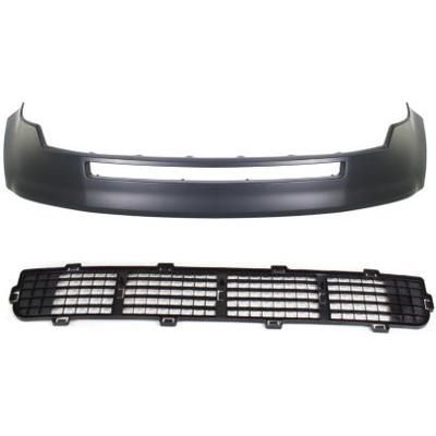 Replacement Bumper Cover Primed, Front, Upper, 1-year unlimited-mileage warranty KIT-80615-04