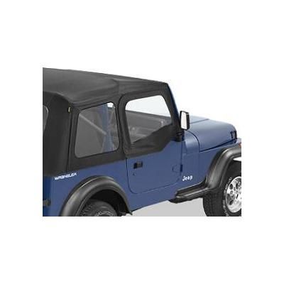 Bestop Half Door Dual-layer poly-cotton vinyl Black Denim Doors Series, Front, Upper, 1-year limited warranty 51780-15
