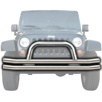 Rampage Bumper Stainless Steel Polished Double Tube Series, Front, 3-year limited warranty 8420
