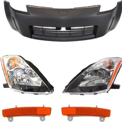 Replacement Bumper Cover Primed, Front, 1-year unlimited-mileage warranty KIT-022716-15