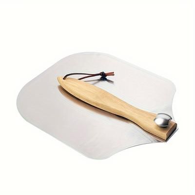 TEMU 12- Thickened Aluminum Peel Detachable Wooden - Spatula For , And Pastry