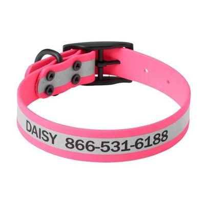 Orvis Waterproof Dog Collar - Pink - Pink 18in - 21in