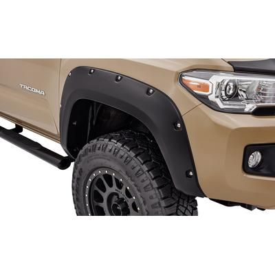 Bushwacker Fender Flares Plastic Black Pocket Style Series, Front, Driver & Passenger Side, Lifetime limited warranty 30047-02