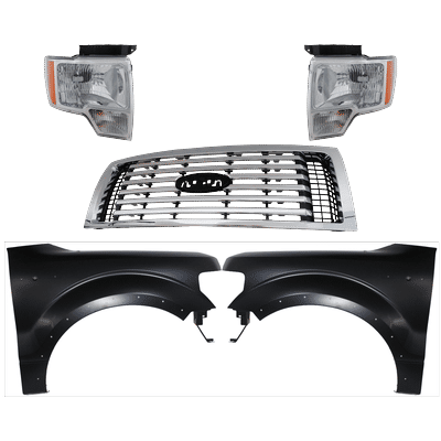 Replacement Grille Assembly Plastic Chrome Grille, 1-year unlimited-mileage warranty KIT-022423-1170