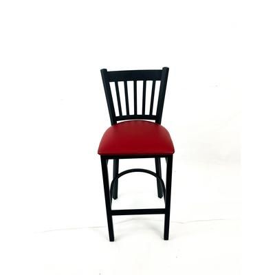 JMC Furniture Cobra Series Barstool, Supports Up to 300 lb, 28.5" Seat Height, Burgundy Seat, Black Back, Black Base (JMCCBBVSBUR)