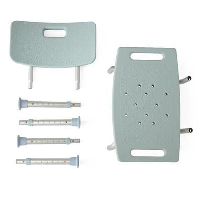 Medline Knockdown Shower Chair with Back, Microban Treated, 1/EA (MDS89745KDMBH)