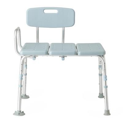 Medline Knockdown Transfer Bench with Back and Microban Treatment, 1 EA (MDS86960KDMBH)
