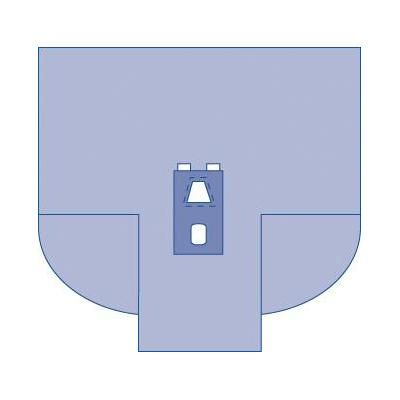 Medline Laparoscopy Drape with Gussets, 20/CS (SPT-3712SCS)