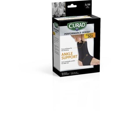 Curad Neoprene Open Heel Ankle Support, Seniors, Size S/M, 1 EA (CURSR27200MDH)