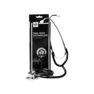 Medline Dual-Head Stethoscope , Black, 1 EA (MDS926201)