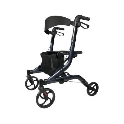 Medline European-Style Aluminum Rollator, Navy Blue, 1 EA (MDS86870ANB)