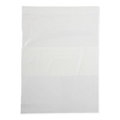 Medline Plastic Bags with Zip Closure and White Write-On Block, 2 mil, 8" x 10", 1000/CS (NONZIP810)