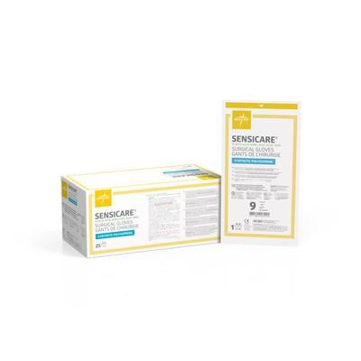 Medline SensiCare PI with Aloe Surgical Gloves, Size 9, 100/CS (MSG1090)