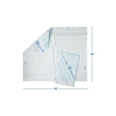 Medline Ultrasorbs Advanced Premium Underpads, 300 lb. Weight Capacity, 30" x 36", with SlipResist Technology, 5/BG (MSC383500Z)