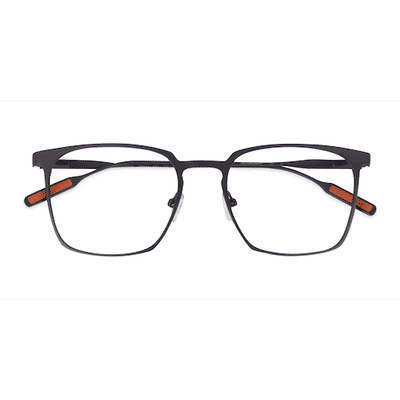 Male s square Gray Metal Prescription eyeglasses - Eyebuydirect s Williams