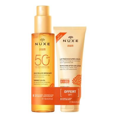 Nuxe Sun Olio Spf50 + Latte Doposole 1 pz Set