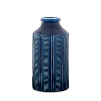 Vase 10"H Terra Cotta by Melrose in Blue
