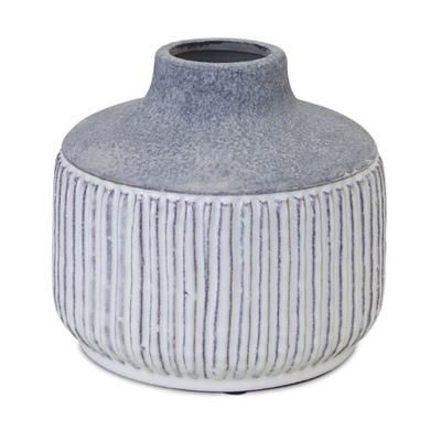 Vase 6.5"D x 6"H Terra Cotta by Melrose in Brown/beige/grey