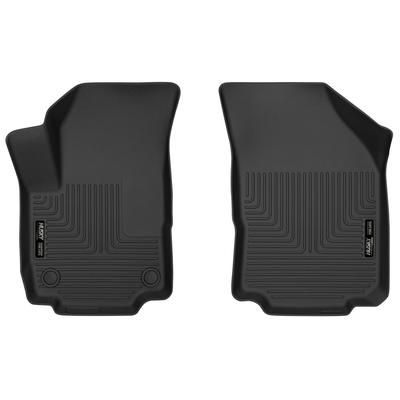 Husky Liners Floor Mats Made of Rubberized/Thermoplastic Black Molded Liner X-act Contour Series, Front Row, 52241