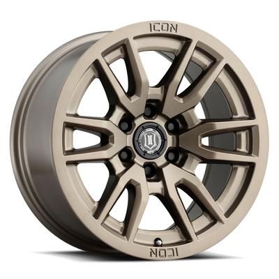 ICON Vehicle Dynamics Wheel Aluminum Bronze, Lifetime Limited Warranty - 2-year Poweder Coat Finish ICNWH2417858347BR