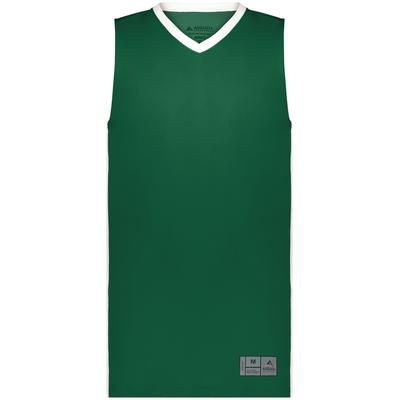 Augusta Sportswear AS6886 Athletic Match-Up Basketball Jersey T-Shirt in Dark Green/White size Medium | Polyester 6886