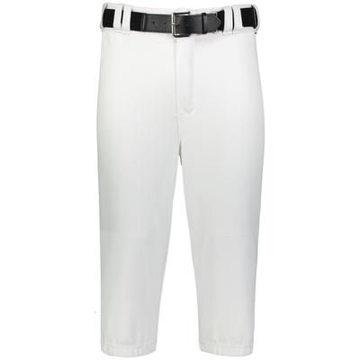 Russell Athletic R12LGM Solid Diamond Series Baseball Knicker 2.0 in White size Small | Polyester