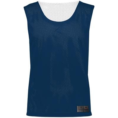 Augusta Sportswear AS9718 Youth Mesh Reversible Pinnie in Navy Blue/White size XL | Polyester 9718