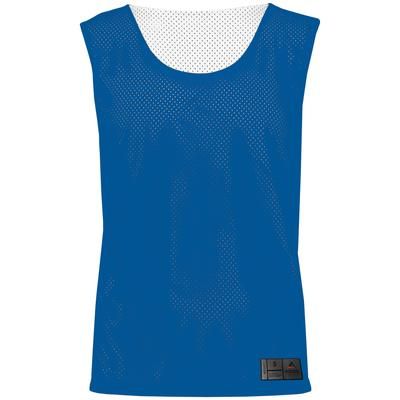 Augusta Sportswear AS9718 Youth Mesh Reversible Pinnie in Royal/White size Medium | Polyester 9718