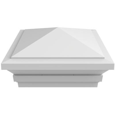 RDI Transform Textured PVC Post Caps & Rings Pinnacle Cap - Satin White