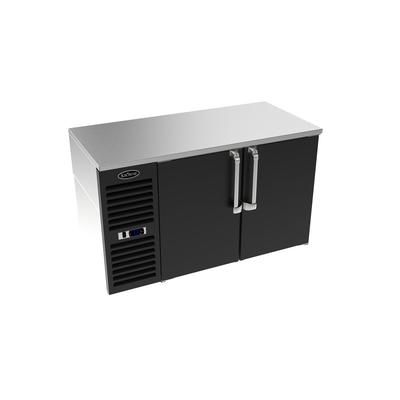 Krowne LS52R-BSS 52" Bar Refrigerator - 2 Swinging Solid Doors, Black, 115v