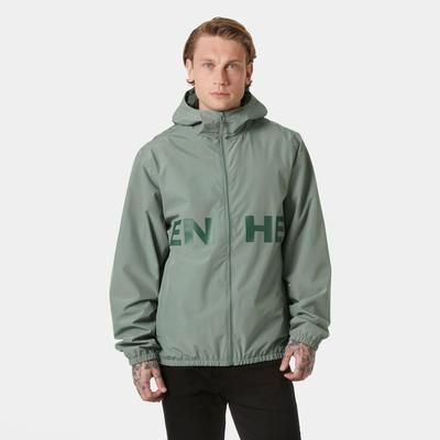Helly Hansen Men's Core Graphic Rain Jacket Grey L