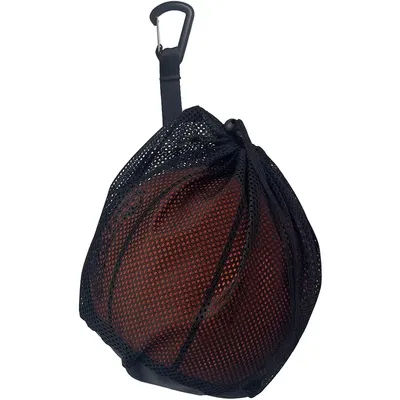 Single Ball Storage Zipper Pocket Gym Yoga Drawstring Sling Mesh Carry Bag for Basketball Volleyball Soccer Football Sports Bags