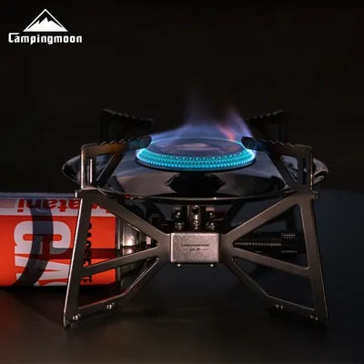 CAMPINGMOON XD-5F Outdoor Xuanyan Card Furnace High Firepower Stable Pressure IGT Unit Furnace Head with Xuanyan Furnace Plate