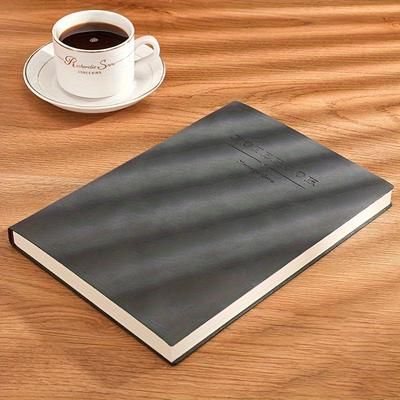 TEMU Soft Leather Composition Notebook – Personalized, Squared Ruled, With Soft Cover And Bookmark, Extra Thick Journal For Business Meetings And Academic Use
