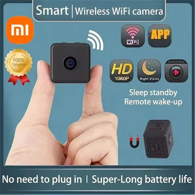 Xiaomi X6 Mini IP Camera WiFi Camera HD 1080P Wireless Security Surveillance Built-in Battery Night Vision Smart Home Micro Cam
