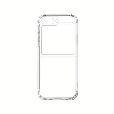 TEMU Diy Pattern Customization Flower Text Customization Z Fold4 Z Fold3 Z Flip5 Z Flip4 Mobile Phone Case Four-corner Protection Transparent Birthday Gift Holiday Gift Protective Case