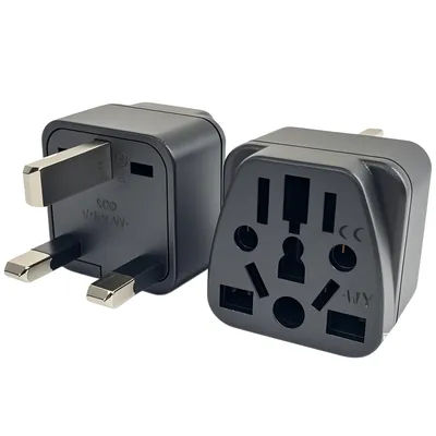 1pc Universal Israel Italy Swiss CN AU UK EU US to UK AC Power Socket Adapter Singapore Plug Travel Charger Converter 13A Type G