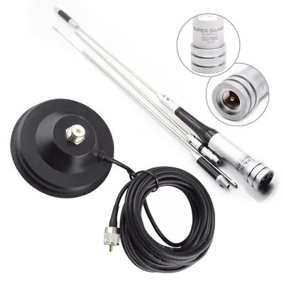 Diamond SG7900 UHF VHF Dual Band SG-7900 144-430 MHz 150 W Antenna FM UV Alto DBi Guadagno Antenna radio mobile per auto Base con cavo da 5 M