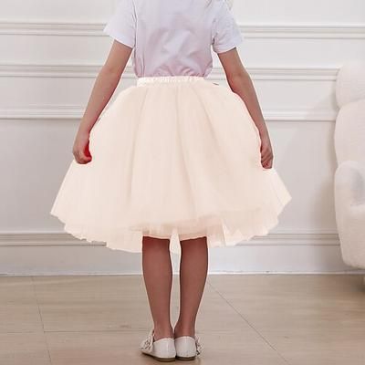 Gonna a cerchio Tutu Sottogonna Anni 1950 Retrò Vintage Bambini Ragazze Mascherata Abbigliamento da sera Cocktail party Tè Vestirsi