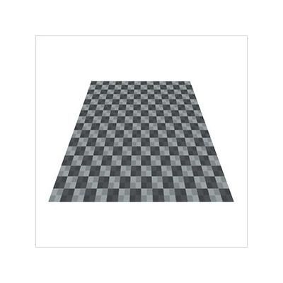 Swisstrax Ribtrax Pro Two Car Garage Floor Tile Mat (Pearl Silver / Slate Grey)