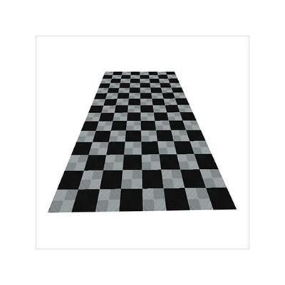 Swisstrax Ribtrax Pro One Car Garage Floor Tile Mat (Jet Black / Slate Grey)