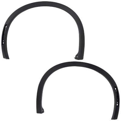 JC Whitney Fender Flares Plastic Textured Black, Front, Driver & Passenger Side, 1-year unlimited-mileage warranty SET-RM22130027Q