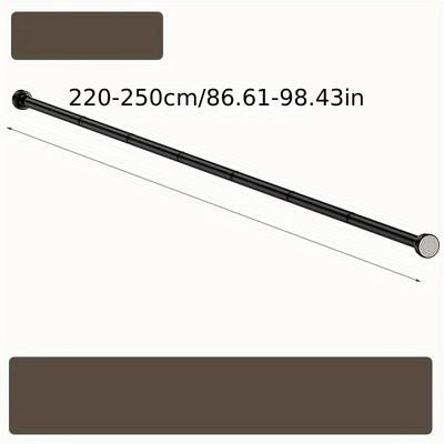 TEMU 1pc Adjustable Telescopic Metal Rod, Multipurpose Extendable Rod For , Drying - Rod For Bedroom, Bathroom