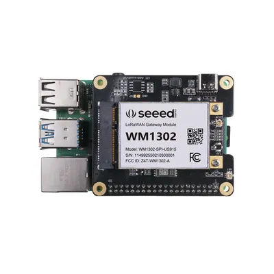 WM1302 Raspberry Pi Hat, Add-on board for WM1302 LoRaWAN Module, Based on LoRa Concentrator Semtech SX1302