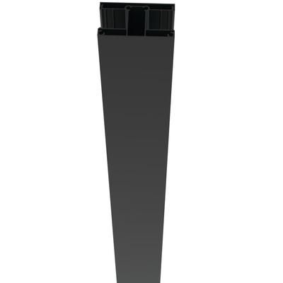 RDI Privacy Rail Post Mid Post - Satin Black - 42 Inch